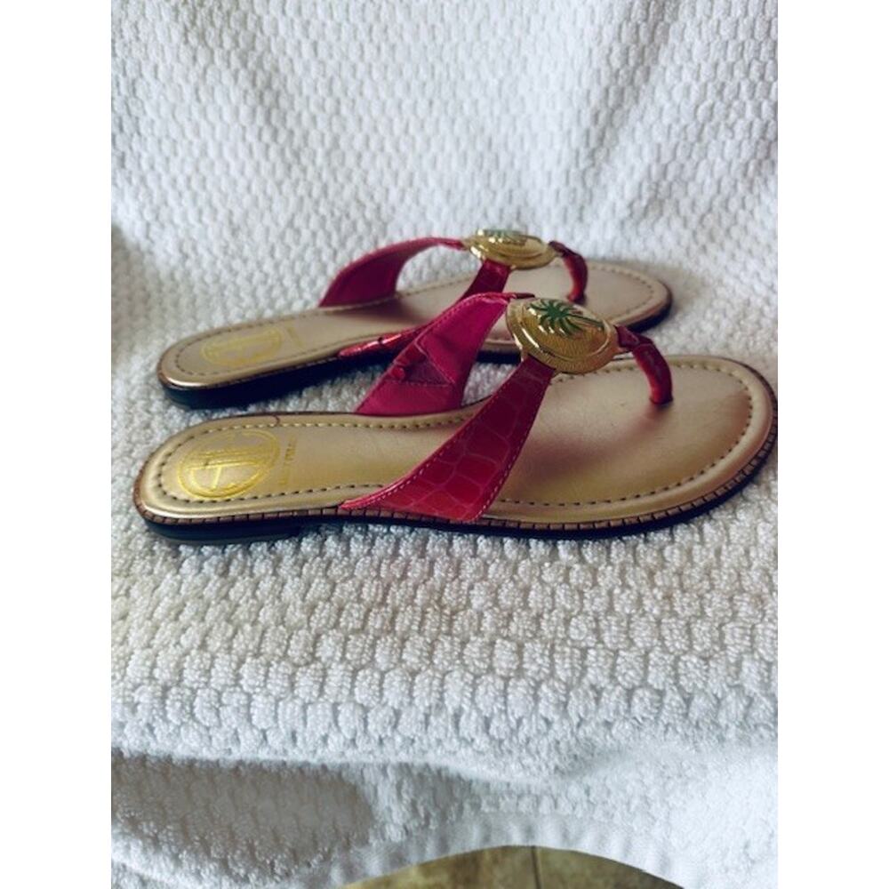 Lilly Pulitzer Palmtastic Thong Sandal • Daiquiri Pink • NWB • Sz 6 • RARE - Picture 4 of 9